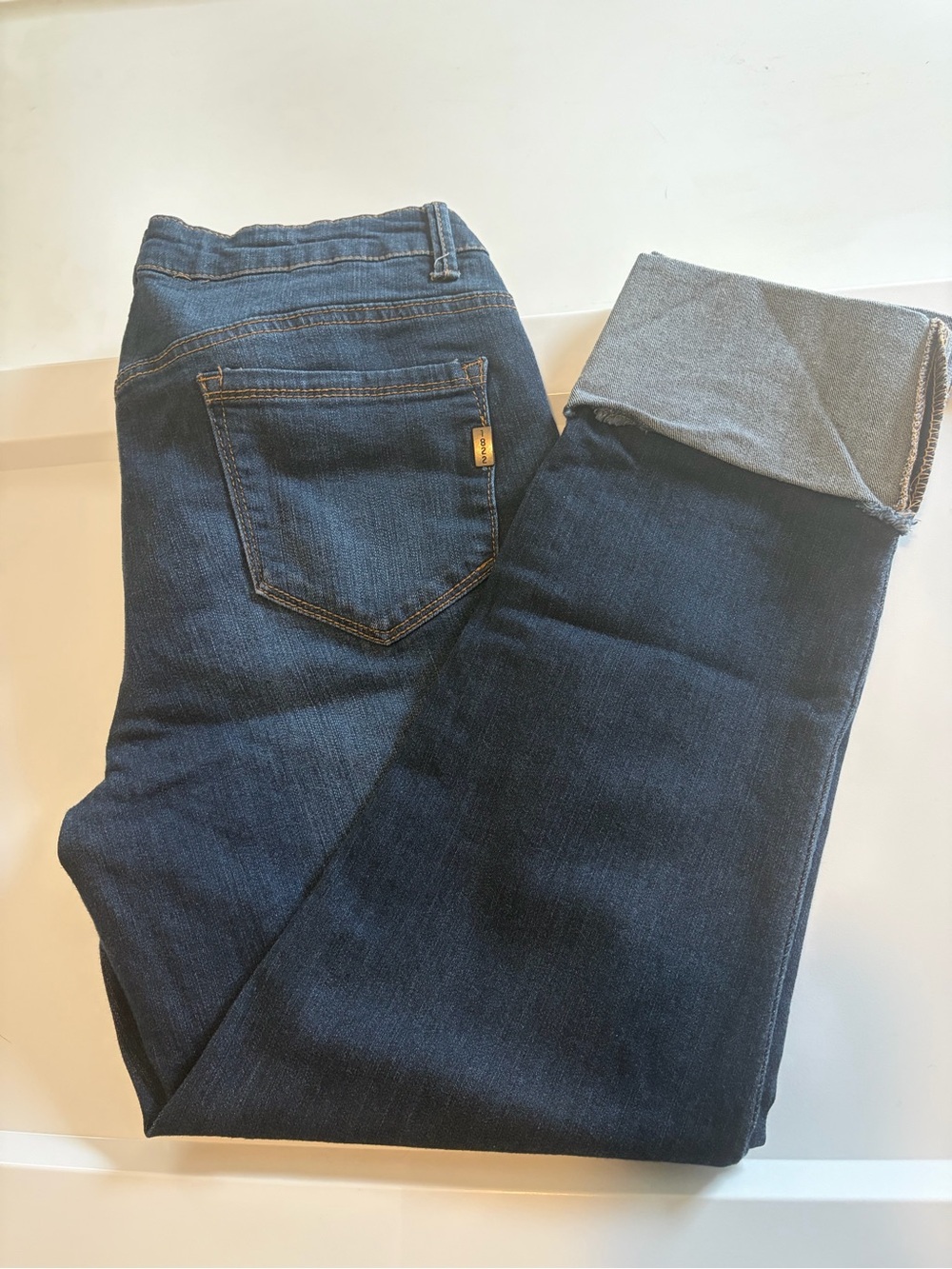1822 Denim Taylor Women's Skinny Jeans in Dark Blue